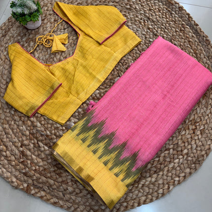 Saree With Stitched Blouse - (size-34-38) - SWSB 254
