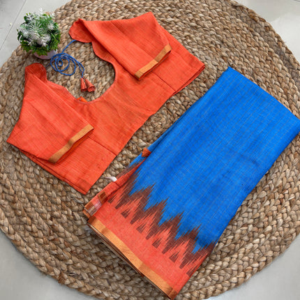 Saree With Stitched Blouse - (size-36-40) - SWSB 245