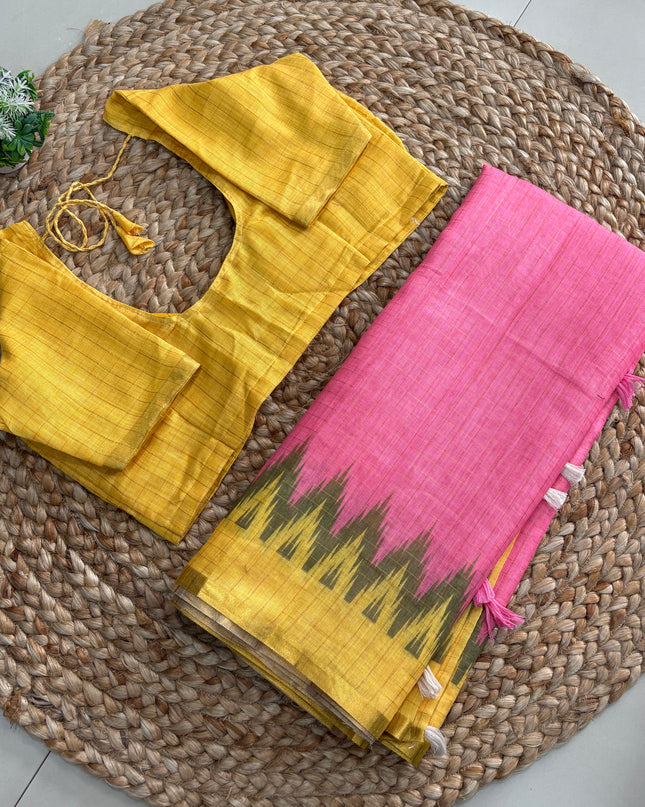 Saree With Stitched Blouse - (size-36-40) - SWSB 243