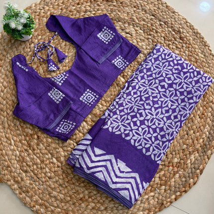 Saree With Stitched Blouse - (size-36-40) - SWSB 264
