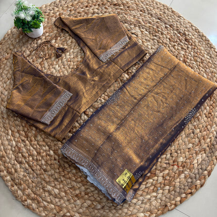 Saree With Stitched Blouse - (size-38-42) - SWSB 257