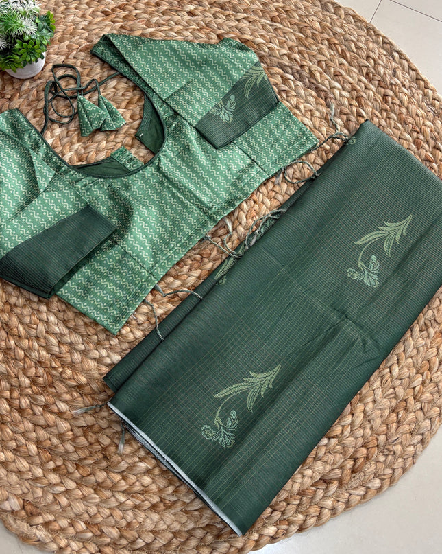Saree With Stitched Blouse - (size-36-40) - SWSB 265
