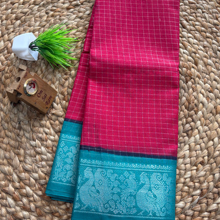 Premium Sungudi Cotton Saree - SCS 005