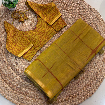Saree With Stitched Blouse - (size-34-38) - SWSB 269