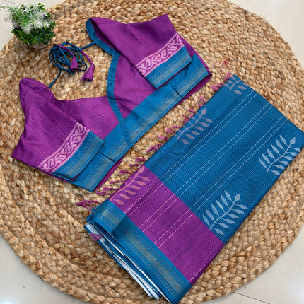 Saree With Stitched Blouse - (size-38-42) - SWSB 275