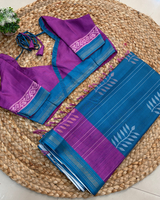 Saree With Stitched Blouse - (size-38-42) - SWSB 275