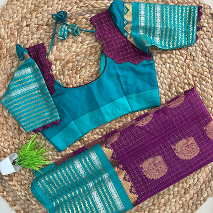 Saree With Stitched Blouse - (size-34-38) - SWSB 288