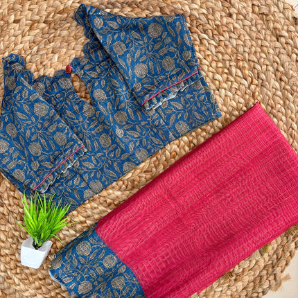 Saree With Stitched Blouse - (size-36-40) - SWSB 289