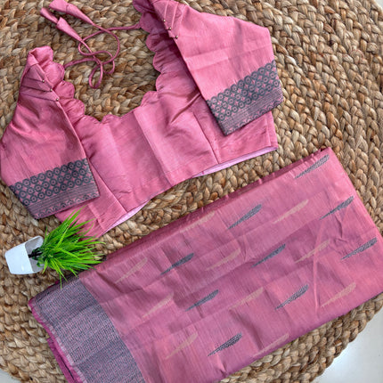 Saree With Stitched Blouse - (size-32-36) - SWSB 285