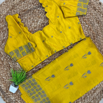Saree With Stitched Blouse - (size-38-42) - SWSB 276