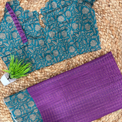 Saree With Stitched Blouse - (size-38-42) - SWSB 280