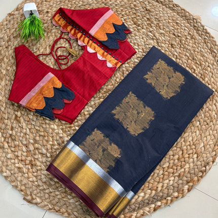 Saree With Stitched Blouse - (size-32-38) -SWSB 300