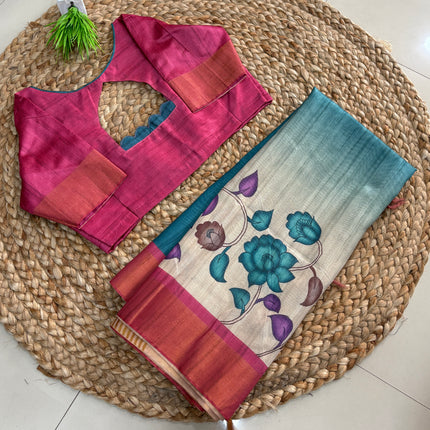 Saree With Stitched Blouse - (size-36-40) - SWSB 303