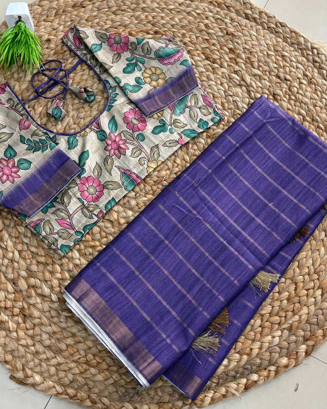 Saree With Stitched Blouse - (size-36-40) - SWSB 305