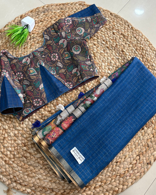 Saree With Stitched Blouse - (size-32-38) - SWSB 301