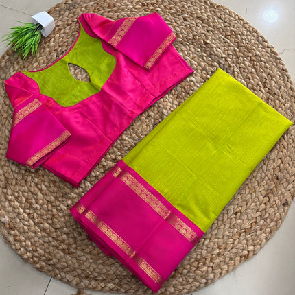 Saree With Stitched Blouse - (size-38-42) - SWSB 297
