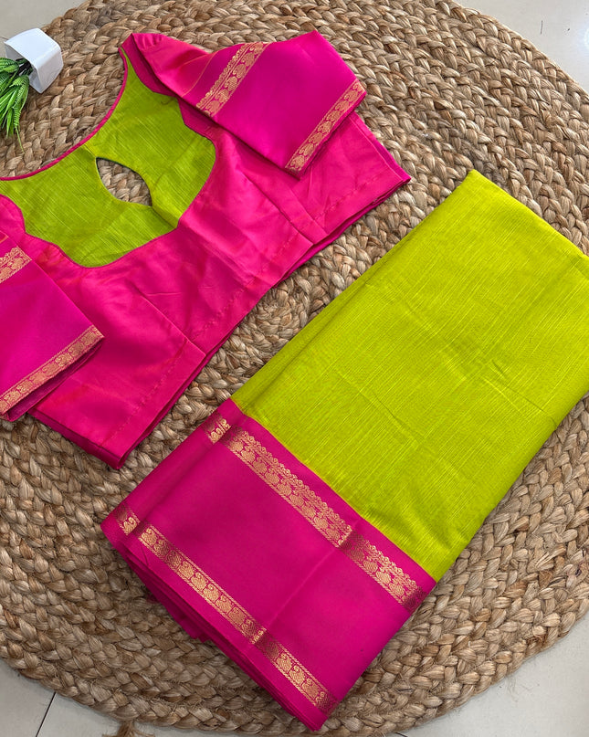 Saree With Stitched Blouse - (size-38-42) - SWSB 297