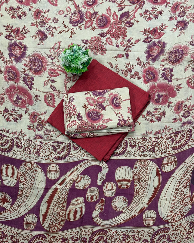 Kalamkari Dress Material - KDM 01