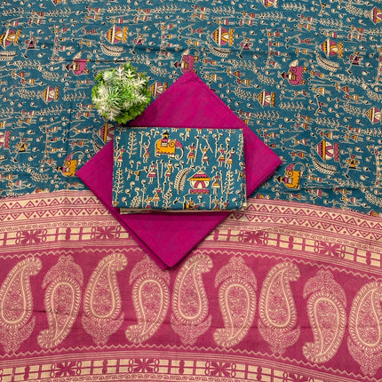 Kalamkari Dress Material - KDM04