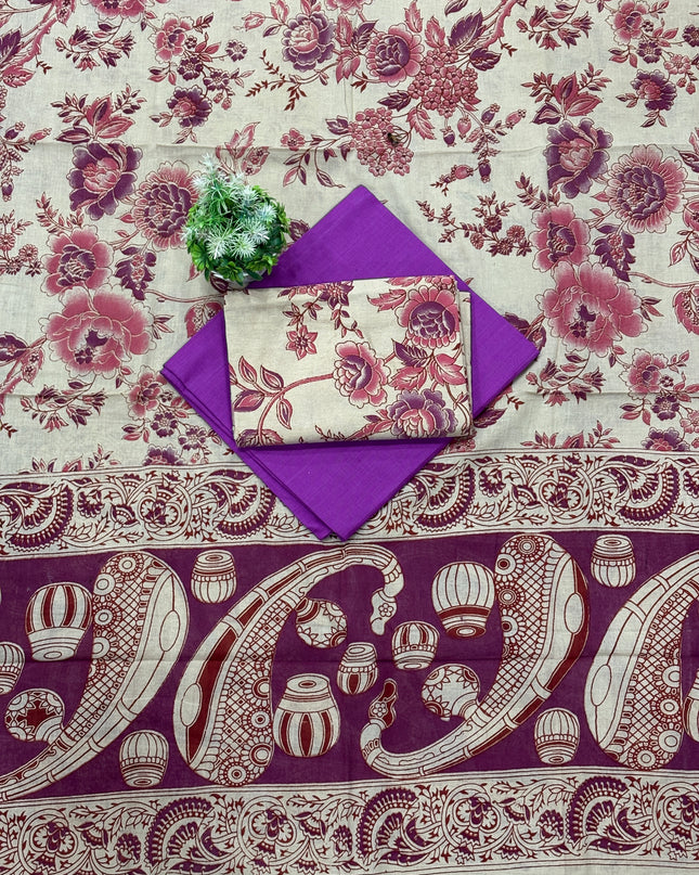 Kalamkari Dress Material - KDM06