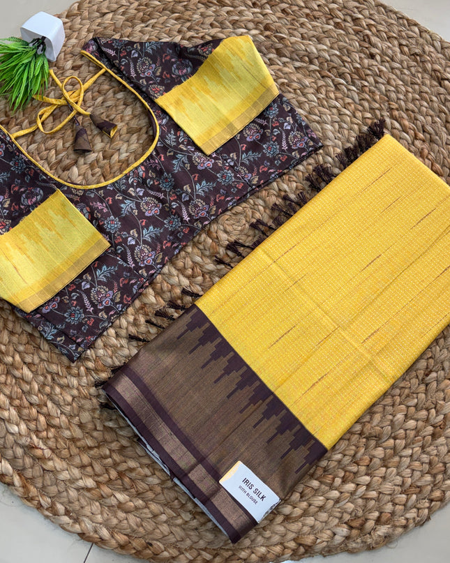 Saree With Stitched Blouse - (size-38-42) - SWSB 314