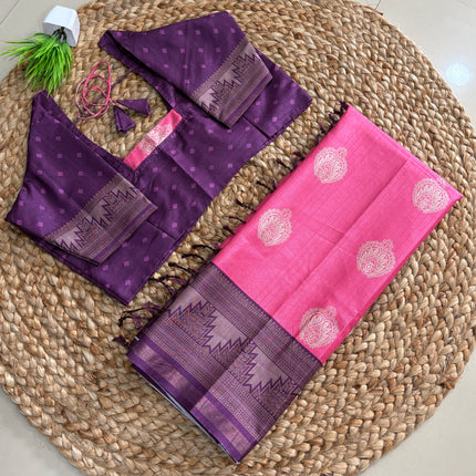Saree With Stitched Blouse - (size-36-40) - SWSB 330