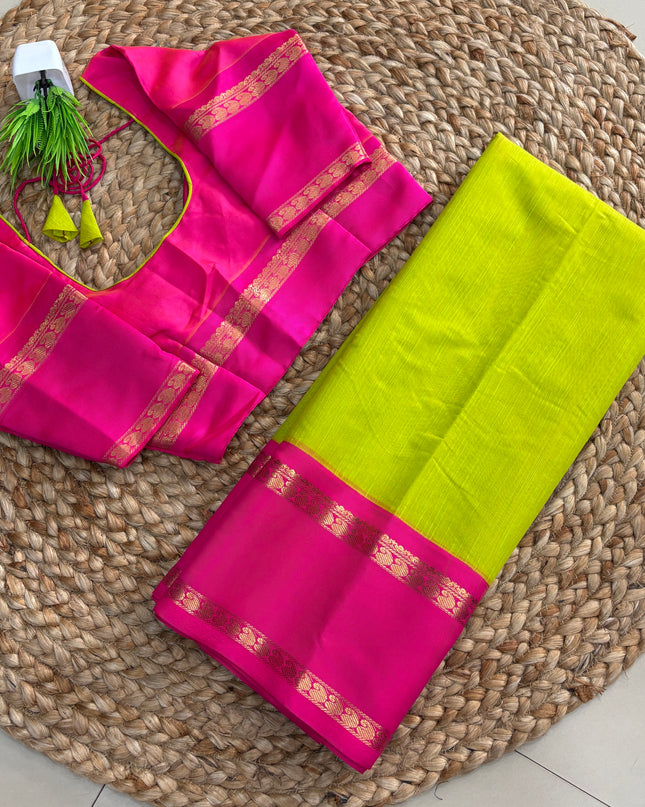 Saree With Stitched Blouse - (size-34-38) - SWSB 322