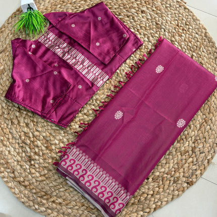 Saree With Stitched Blouse - (size-38-42) - SWSB 340