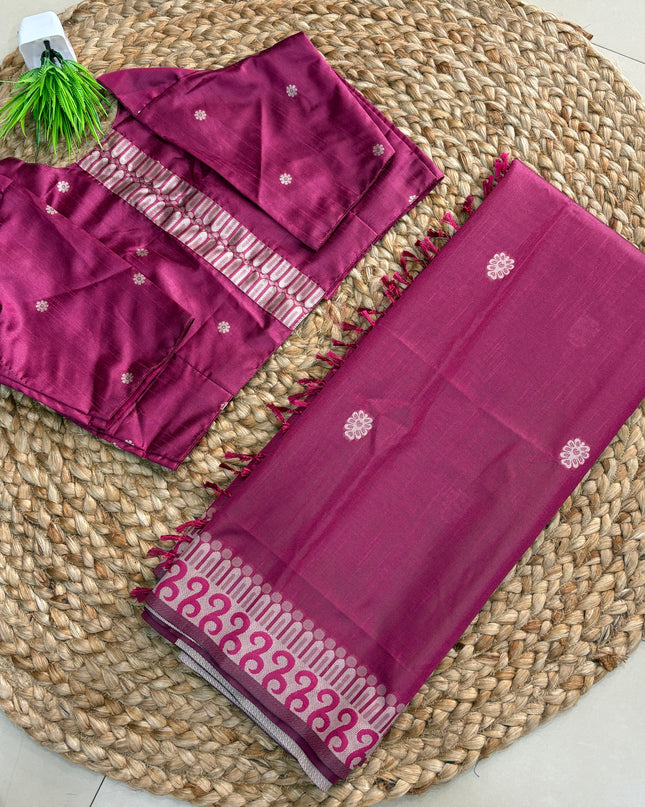 Saree With Stitched Blouse - (size-38-42) - SWSB 340