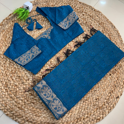 Saree With Stitched Blouse - (size-38-42) - SWSB 341