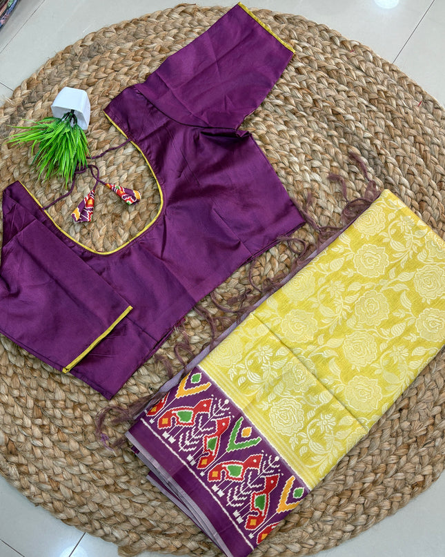 Saree With Stitched Blouse - (size-36-40) - SWSB 324