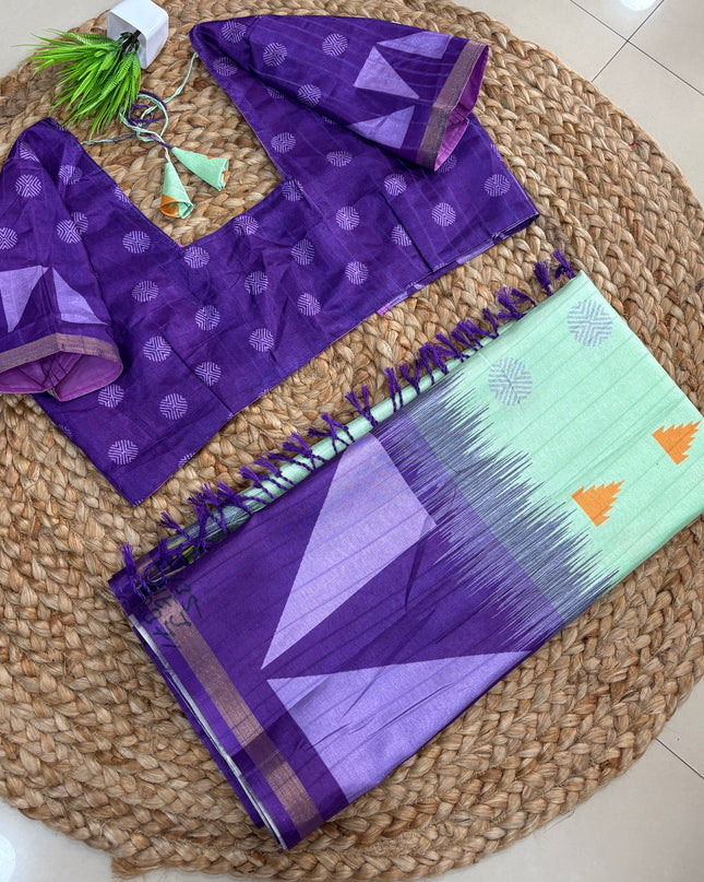 Saree With Stitched Blouse - (size-38-42) - SWSB 335