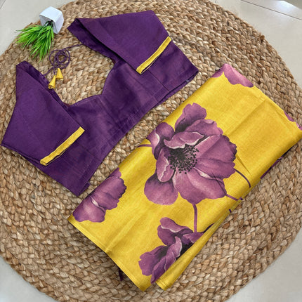 Saree With Stitched Blouse - (size-36-40) - SWSB 334