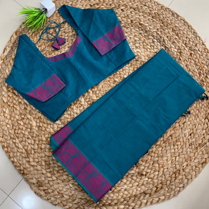 Saree With Stitched Blouse  - (size-38-42) - SWSB 349