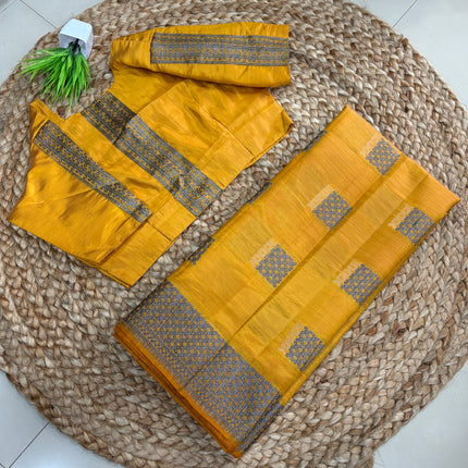 Saree With Stitched Blouse - (size-36-40) - SWSB 351