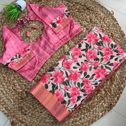 Saree With Stitched Blouse - (size-40-44) - SWSB 396