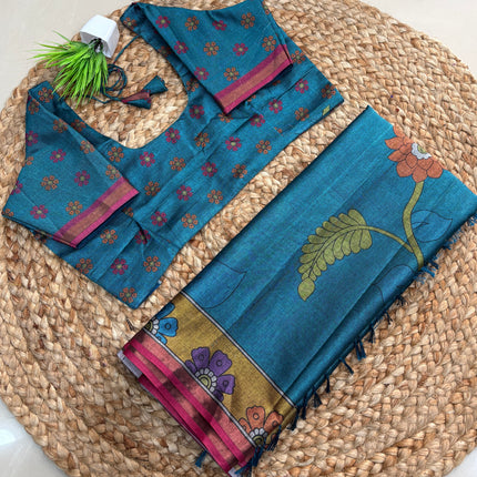 Saree With Stitched Blouse - (size-38-42) - SWSB 383