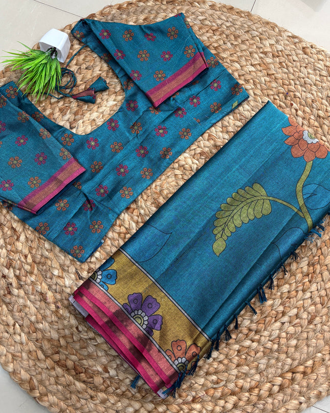 Saree With Stitched Blouse - (size-38-42) - SWSB 383