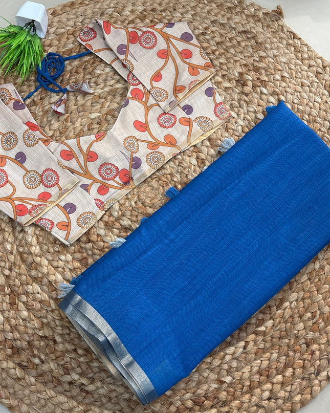 Saree With Stitched Blouse - (size-36-40) - SWSB 392