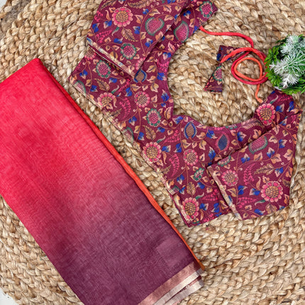 Saree With Stitched Blouse - (siize-34-38) - SWSB 404