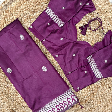 Saree With Stitched Blouse - (size-36-40) - SWSB 403