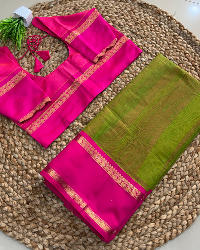 Saree With Stitched Blouse - (size-38-42) - SWSB 427