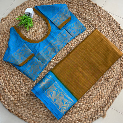 Saree With Stitched Blouse - (size-38-42) - SWSB 426