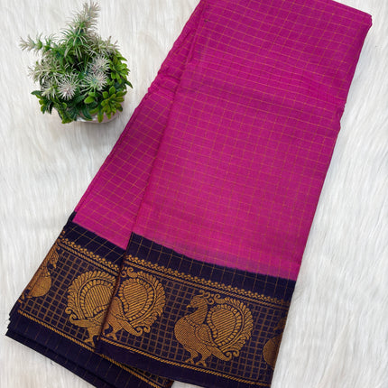 Sungudi Cotton Saree – SCS 06