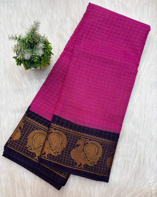 Sungudi Cotton Saree – SCS 06