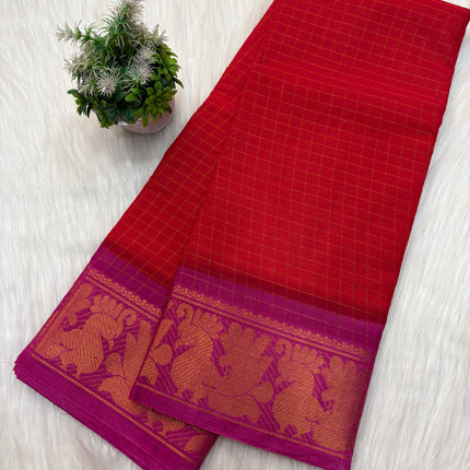 Sungudi Cotton Saree – SCS 05