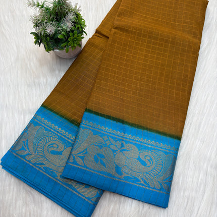 Sungudi Cotton Saree – SCS 04