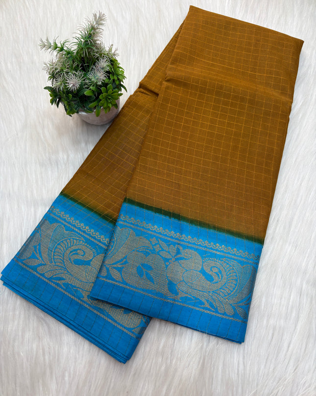 Sungudi Cotton Saree – SCS 04