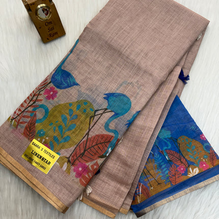 Linen Cotton Saree - LCS 20