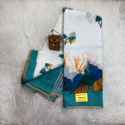 Linen Cotton Saree LCS 51